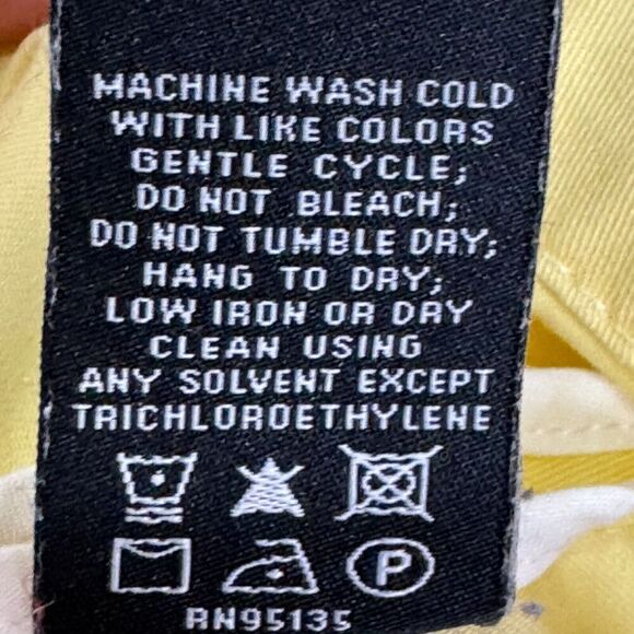 Lafayette 148 New York Size Large Yellow Cotton Stretch Zip Jacket - Picture 6 of 6